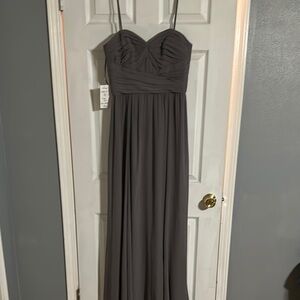 Elegant Gray Evening Gown